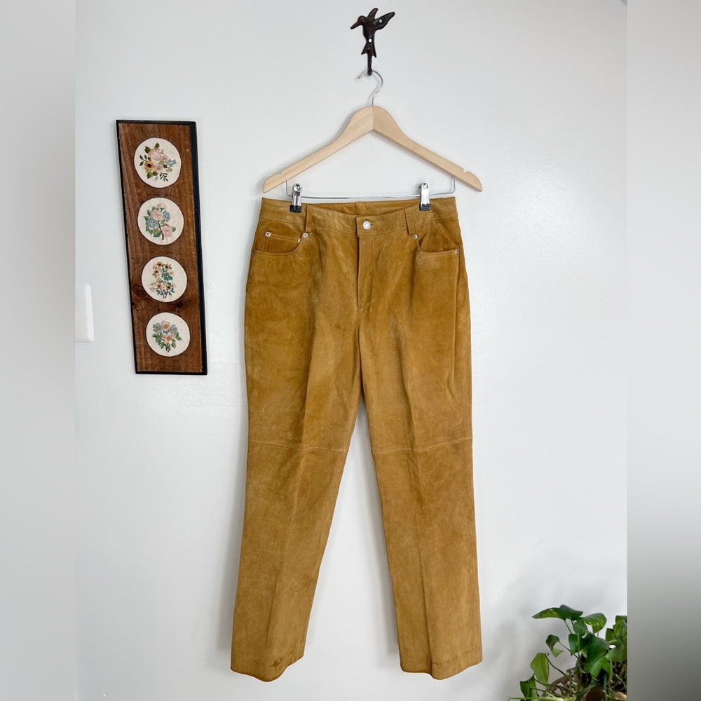 Vintage 90s Suede Leather Pants